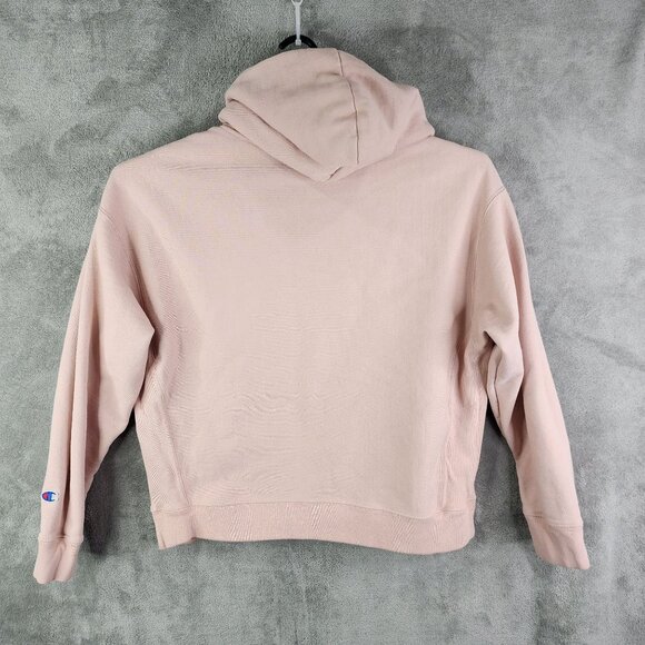 Womens Pink Champion Reverse Weave Pink Hoodie Sweatshirt Long Sleeve Size XXL - Picture 10 of 13